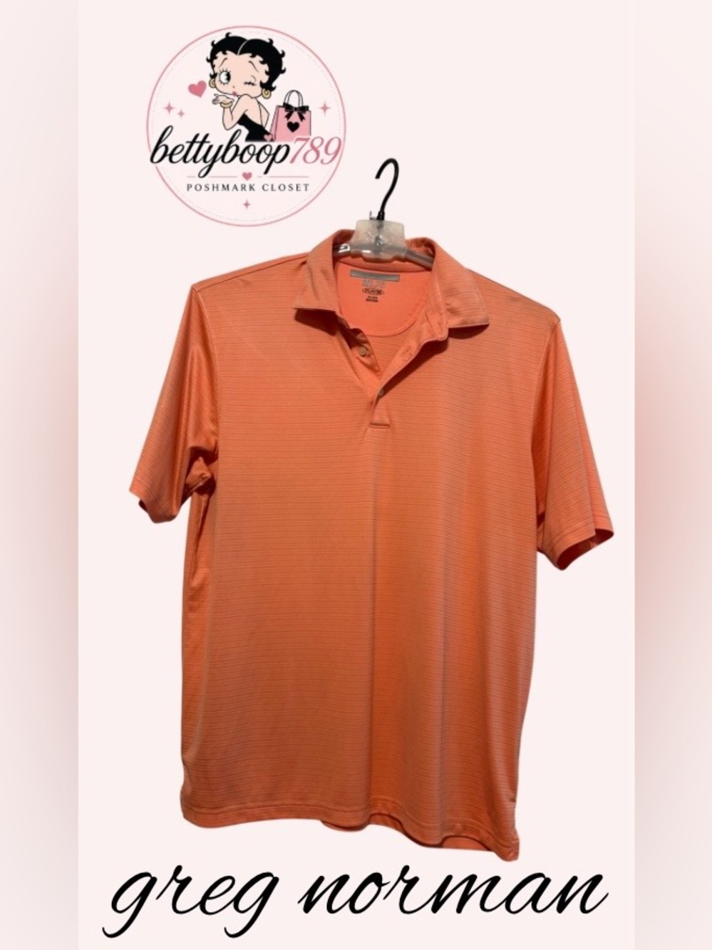 Greg Norman Collection Orange Performance Polo